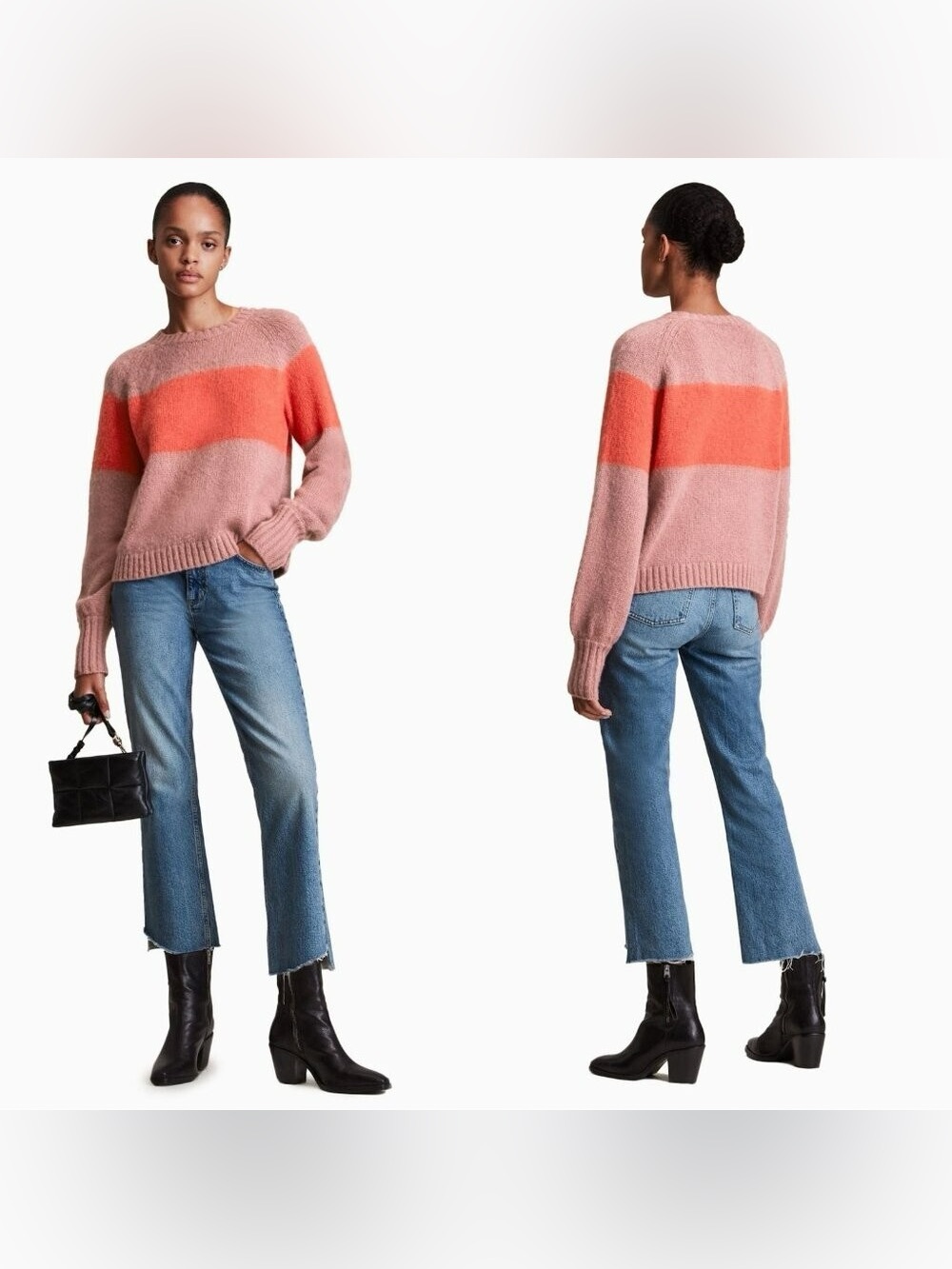All Saints Lou Uno Wool Blend Sweater Size Medium